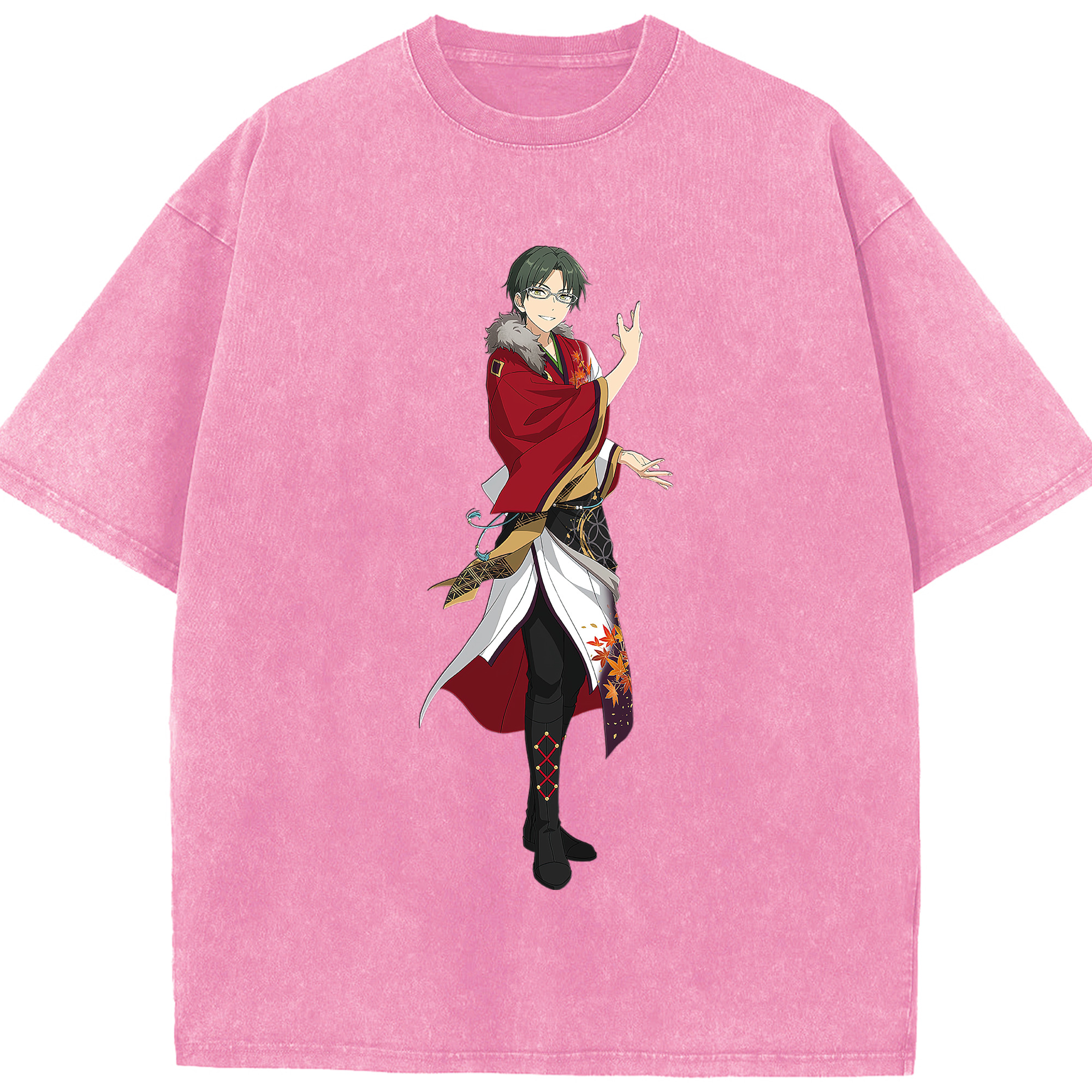 （画像用） あんさんぶるスターズ! Ensemble Stars 綿100% ヴィンテージ風 半袖Tシャツ（フロントプリント）